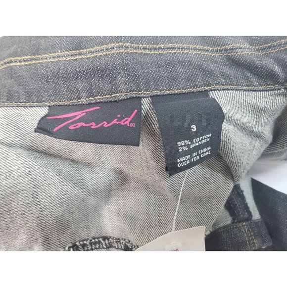 Torrid Women's Denim Cropped Jacket Size 3 - Picture 8 of 10